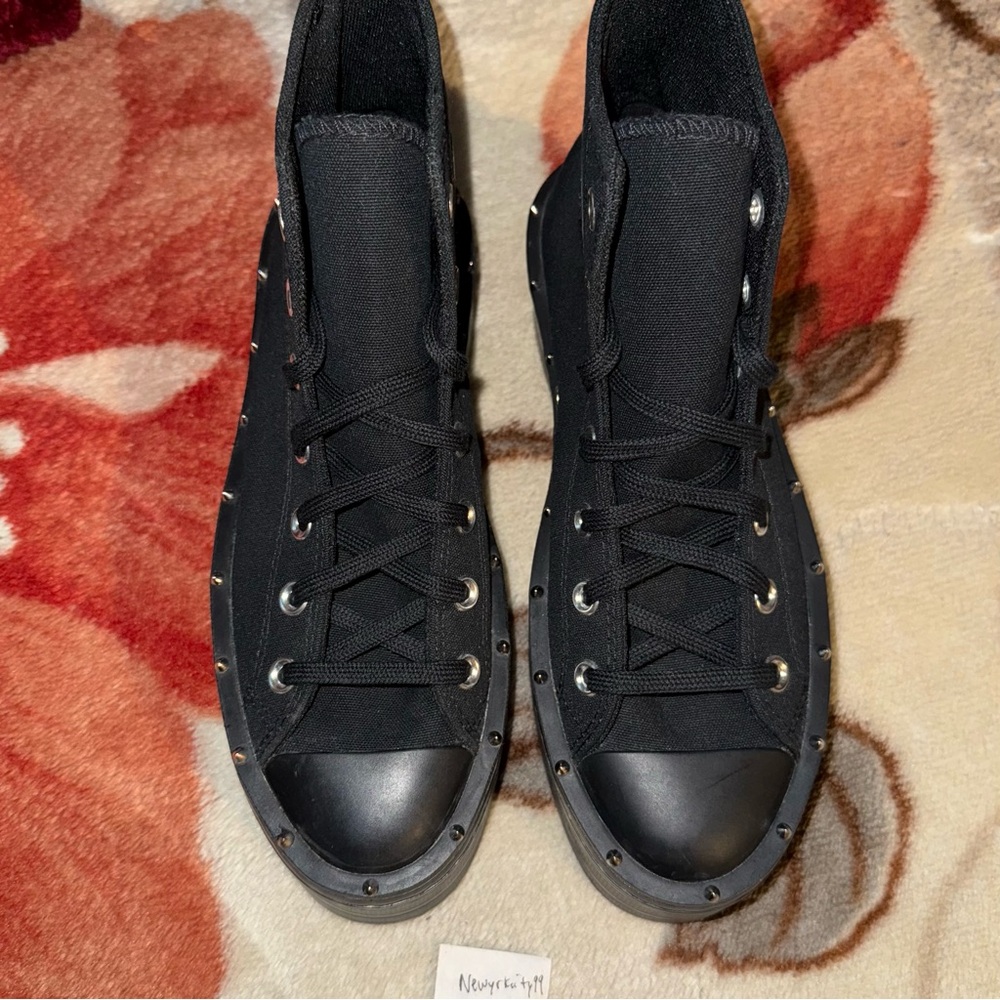Converse Chuck Taylor All Star Modern Lift Platform Studded Black size 8.5 NEW - Picture 9 of 12